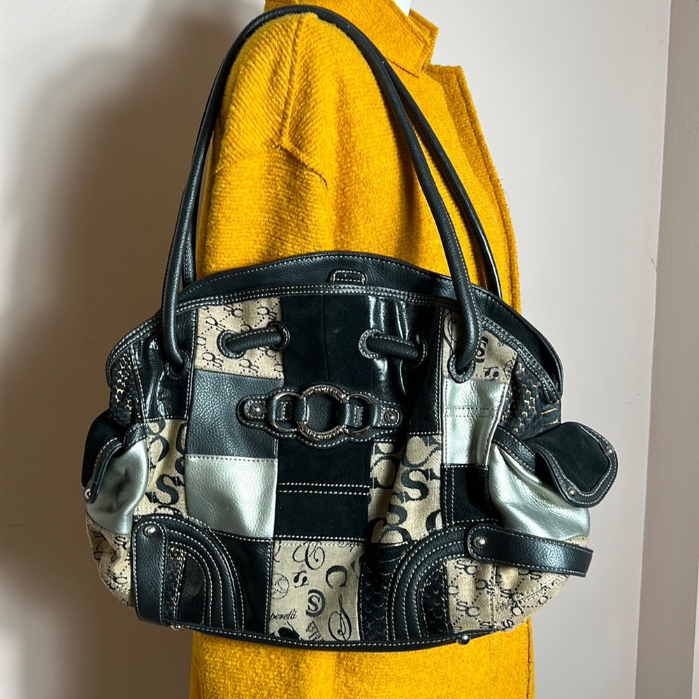 Sophia Caperelli Leather and faux Leather mix Shoulder Bag